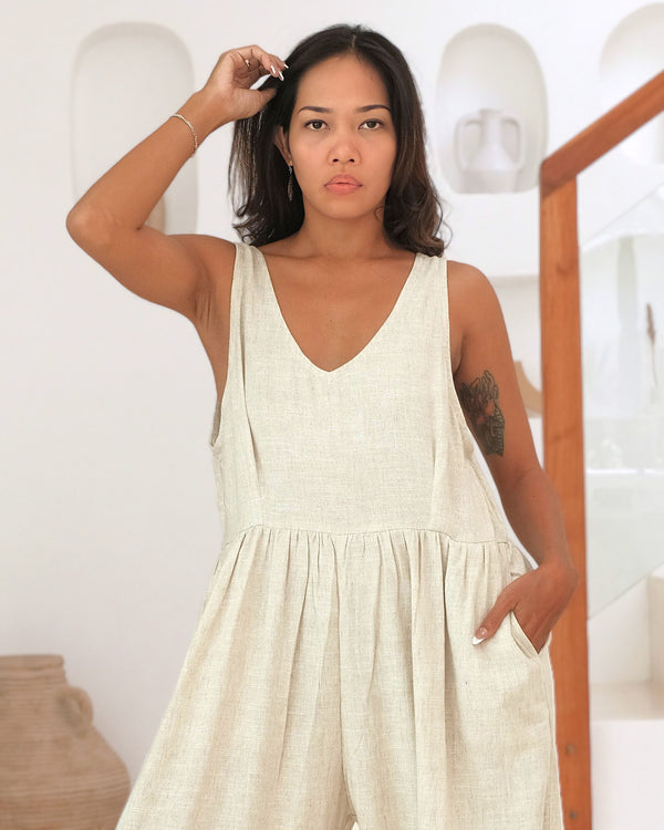 Stella Jumpsuit Linen 100% Slub